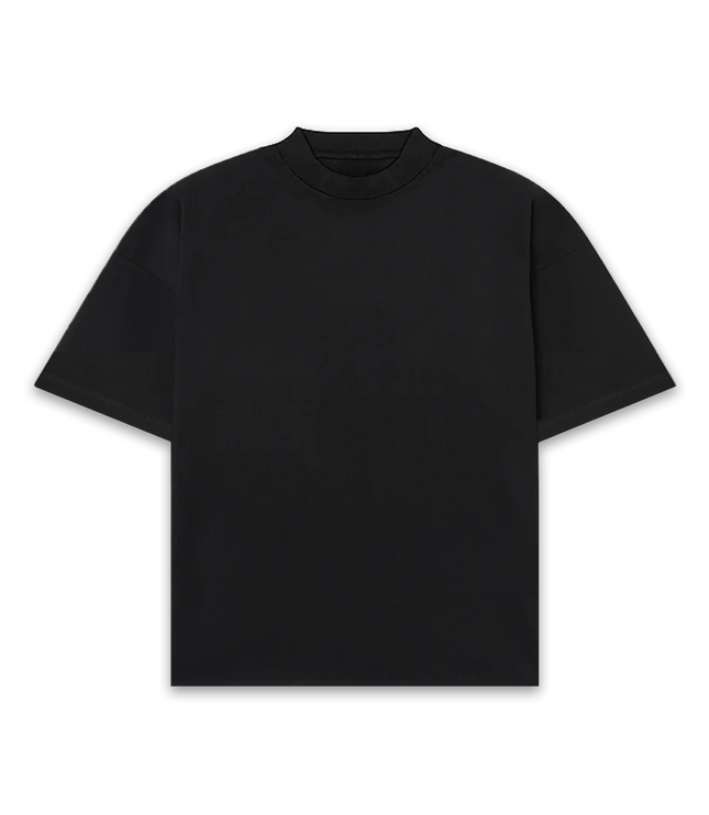 Frost Clothing 100% Cotton, 305GSM, Blank Black Boxy Streetwear Tee