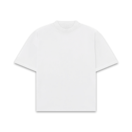 Frost Clothing 100% Cotton, 305GSM, Blank White Boxy Streetwear Tee