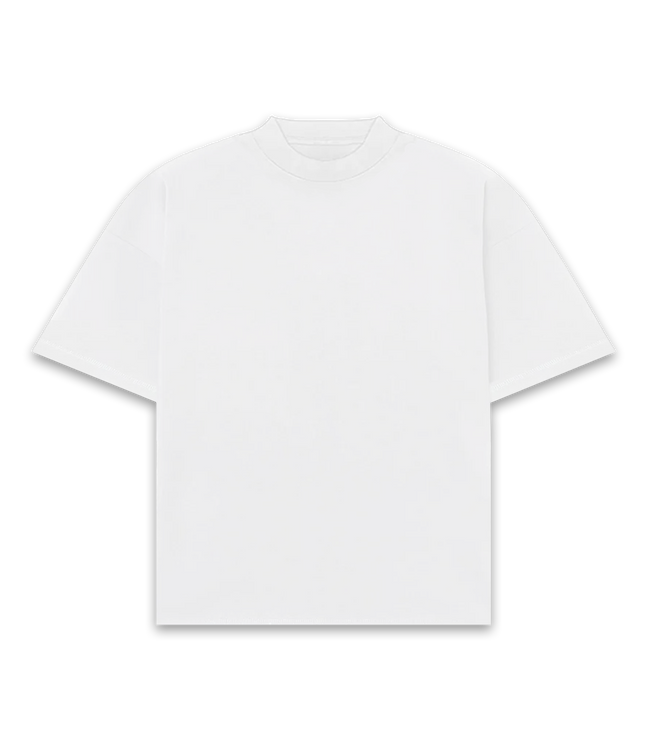 Frost Clothing 100% Cotton, 305GSM, Blank White Boxy Streetwear Tee