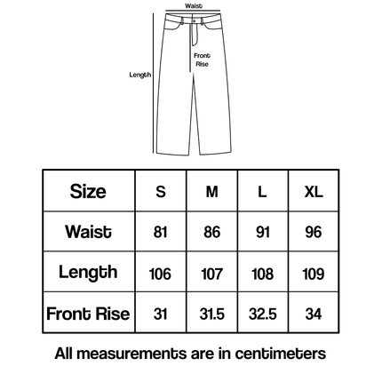 Frost Jeans Size Guide