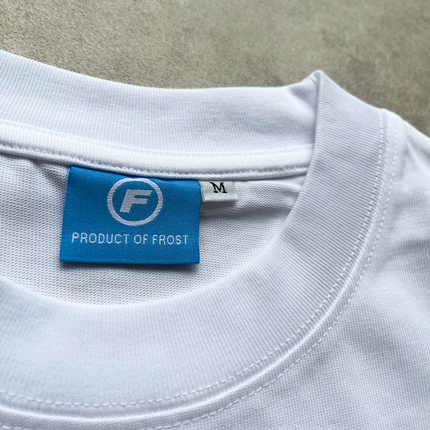 Frost Clothing Motor Club White Oversized Boxy Streetwear 300GSM Graphic T-Shirt 