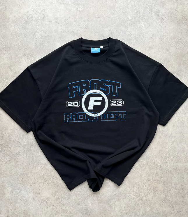 Frost Clothing Racing Department Oversized Boxy Streetwear 300GSM Graphic T-Shirt 