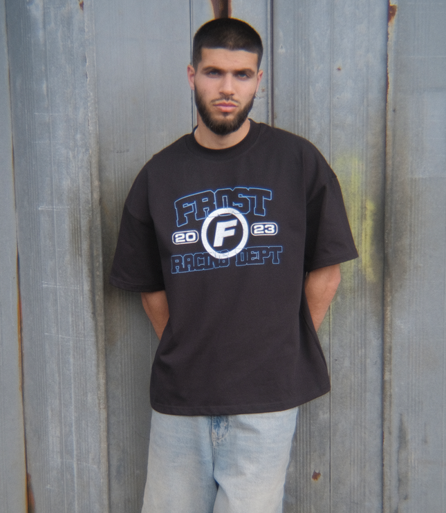 Frost Clothing Racing Department Oversized Boxy Streetwear 300GSM Graphic T-Shirt 