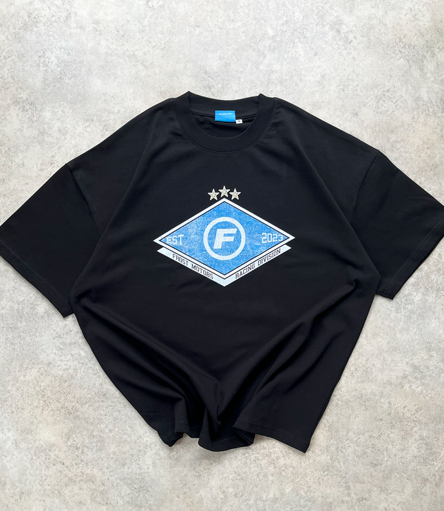 Frost Clothing Racing Division Oversized Boxy Streetwear 300GSM Graphic T-Shirt 