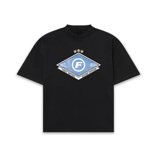 Frost Clothing Racing Division Oversized Boxy Streetwear 300GSM Graphic T-Shirt 