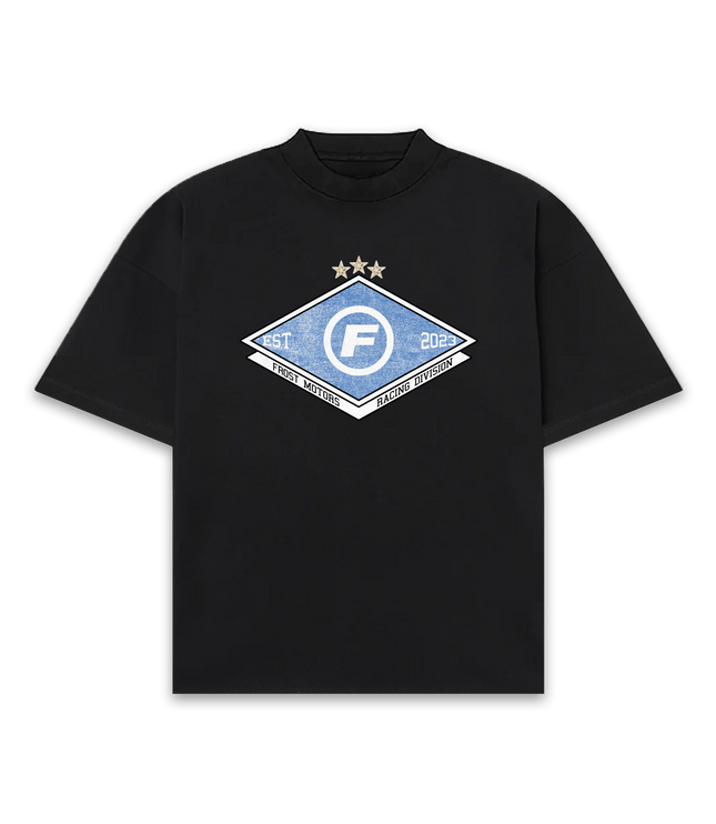 Frost Clothing Racing Division Oversized Boxy Streetwear 300GSM Graphic T-Shirt 