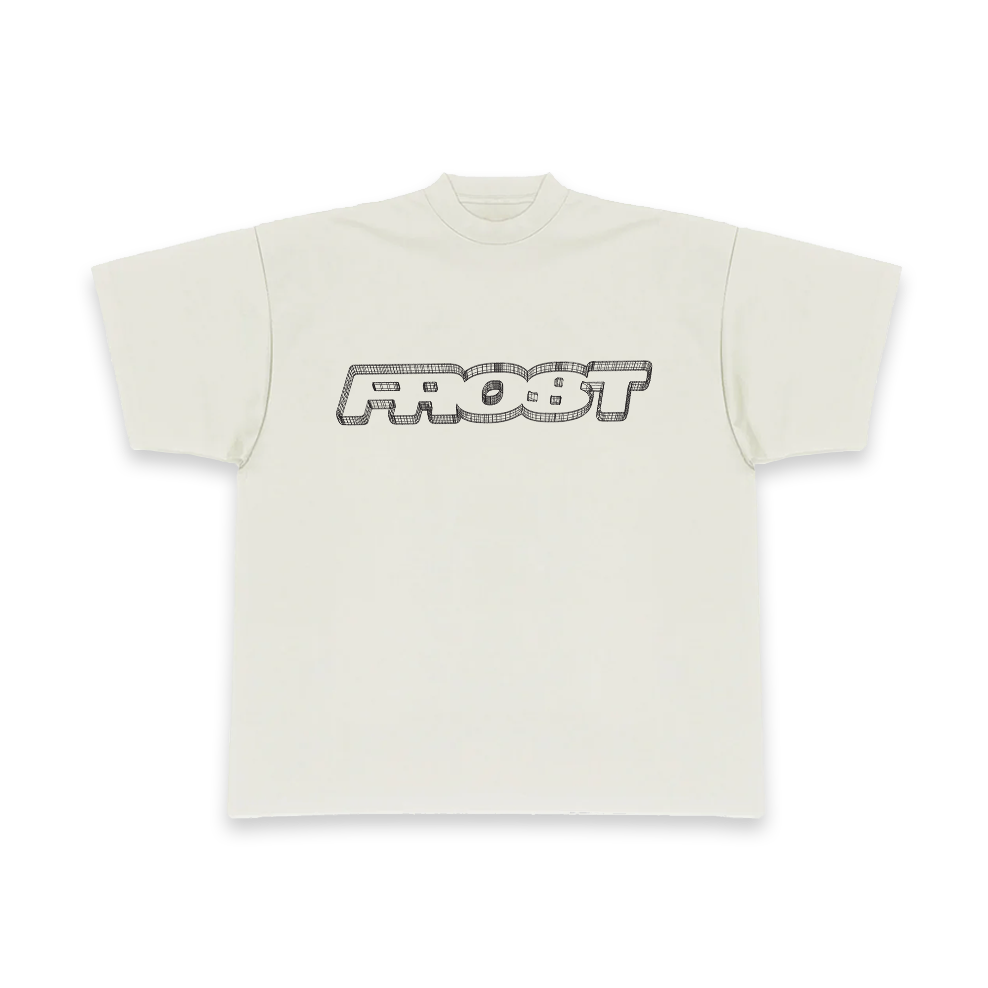 Frost Clothing 300GSM Heavyweight, Oversized Boxy Fit Wire Graphic Tee