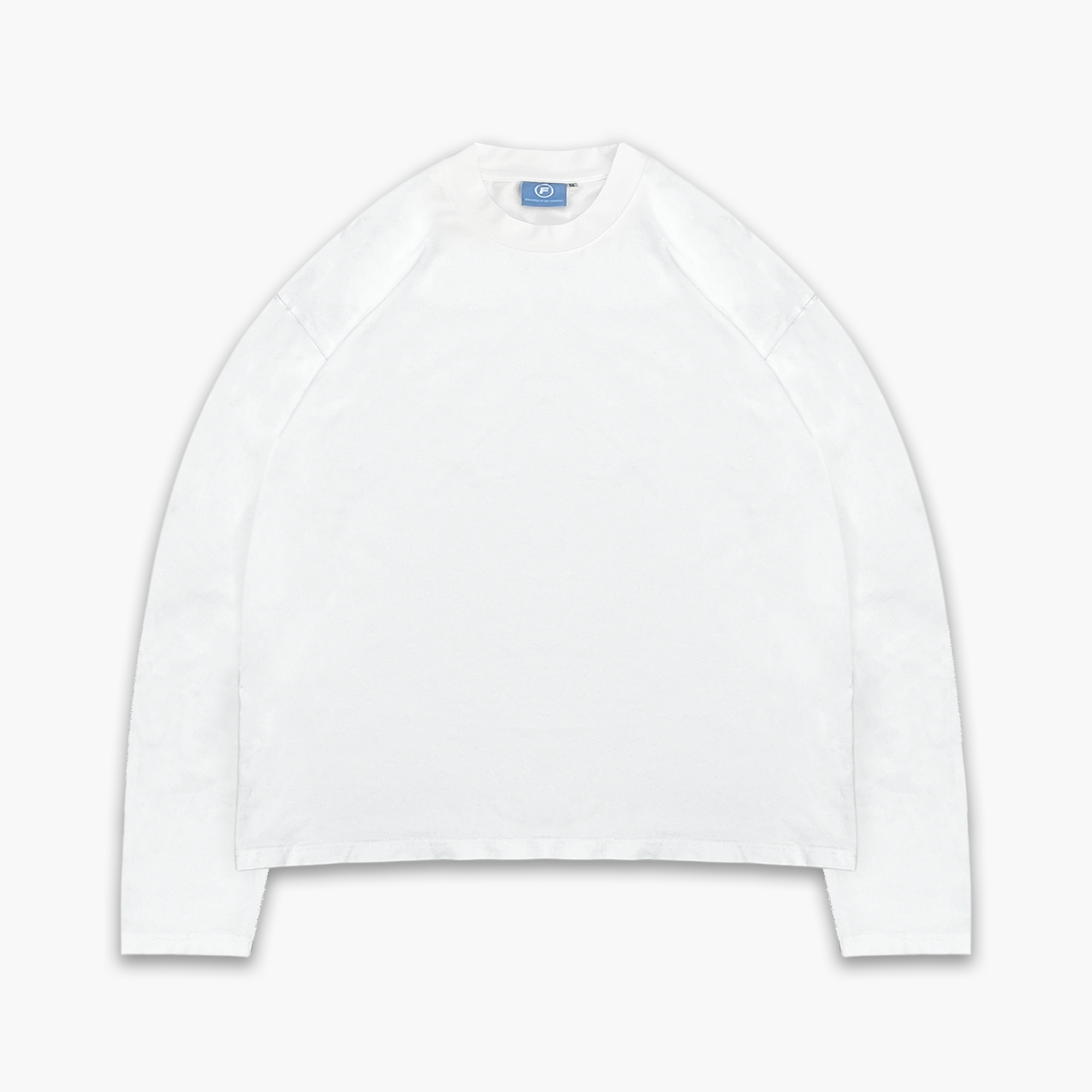 Frost Clothing Blanks Long Sleeve T-Shirt Chalk White | 240GSM Boxy Oversized Fit  UK Streetwear