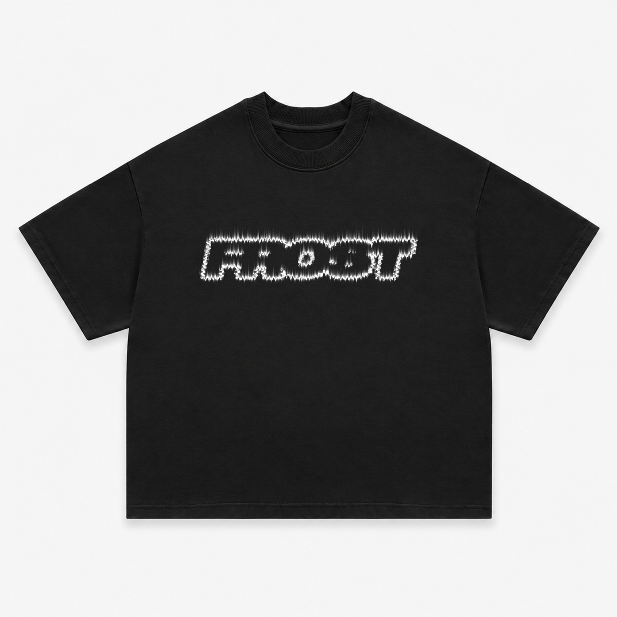 Frost Clothing Flame Logo Graphic T-Shirt Jet Black | 305GSM Heavyweight Boxy Fit | Fire Graphic UK Streetwear