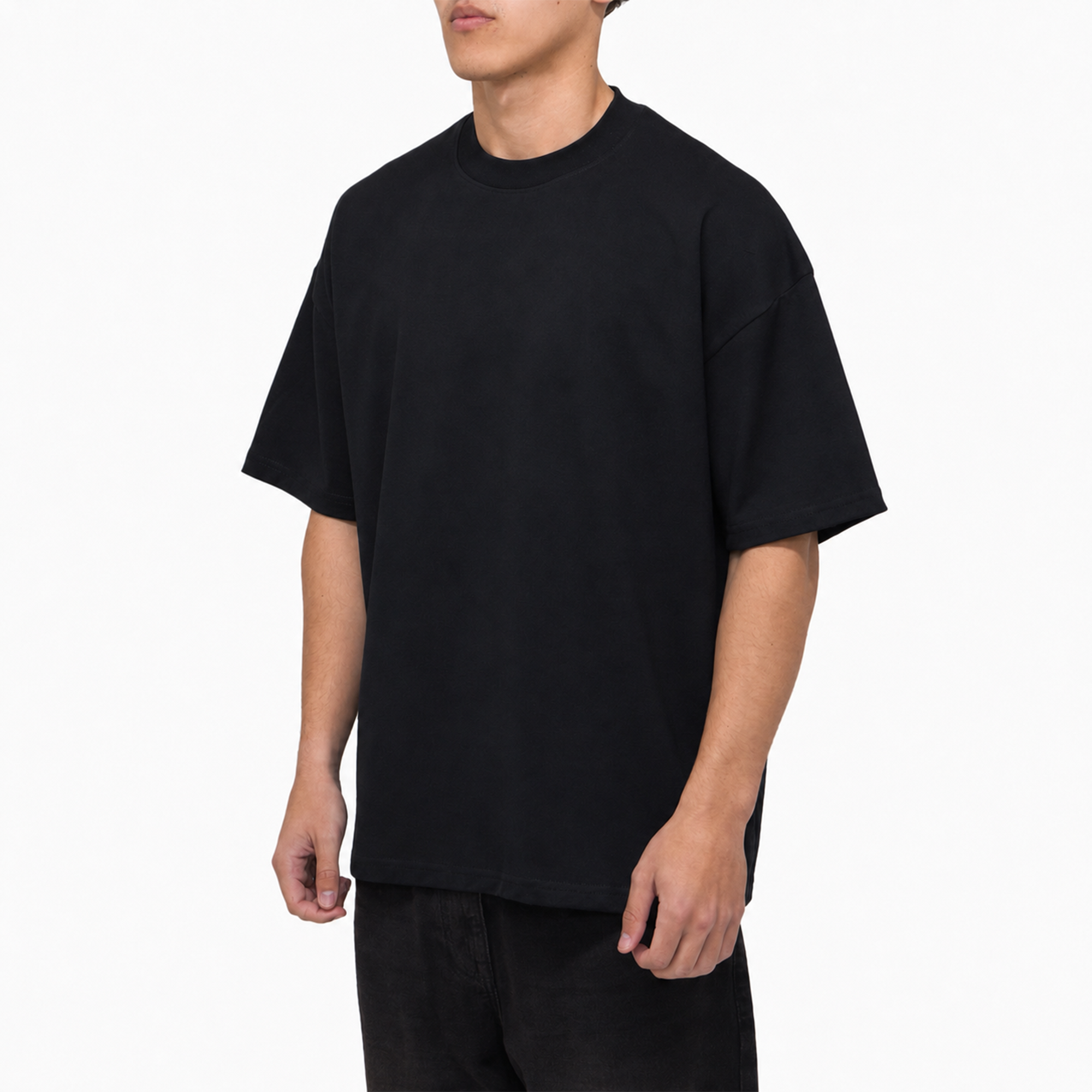 Frost Clothing Blank Heavyweight T-Shirt 2 Pack Black and White | 305GSM Boxy Oversized Fit | UK Streetwear