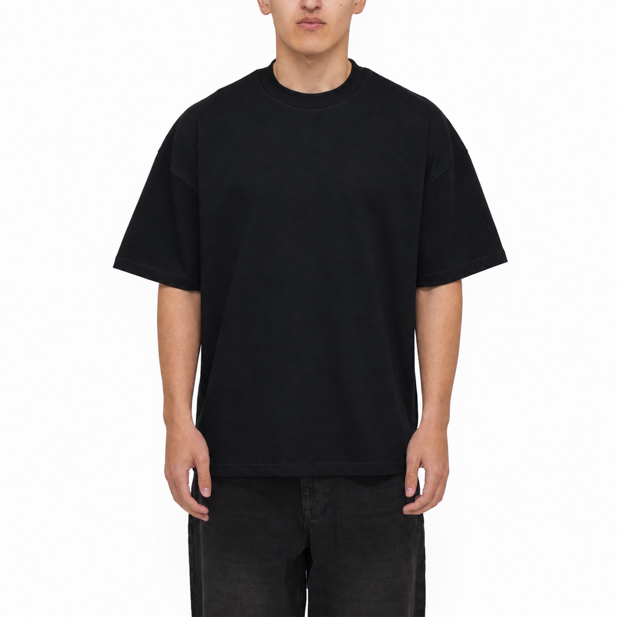 Frost Clothing Blank Heavyweight T-Shirt 2 Pack Black and White | 305GSM Boxy Oversized Fit | UK Streetwear