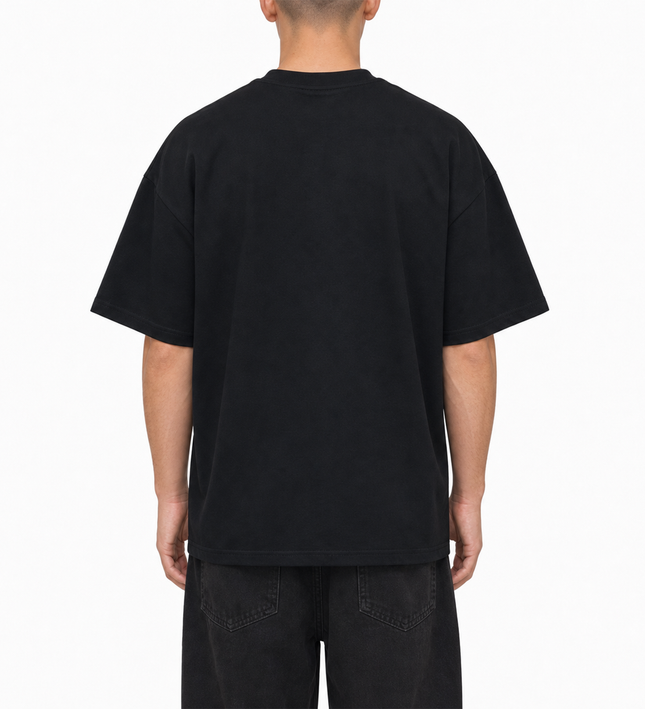 Frost Clothing Blank Heavyweight T-Shirt 2 Pack Black and White | 305GSM Boxy Oversized Fit | UK Streetwear