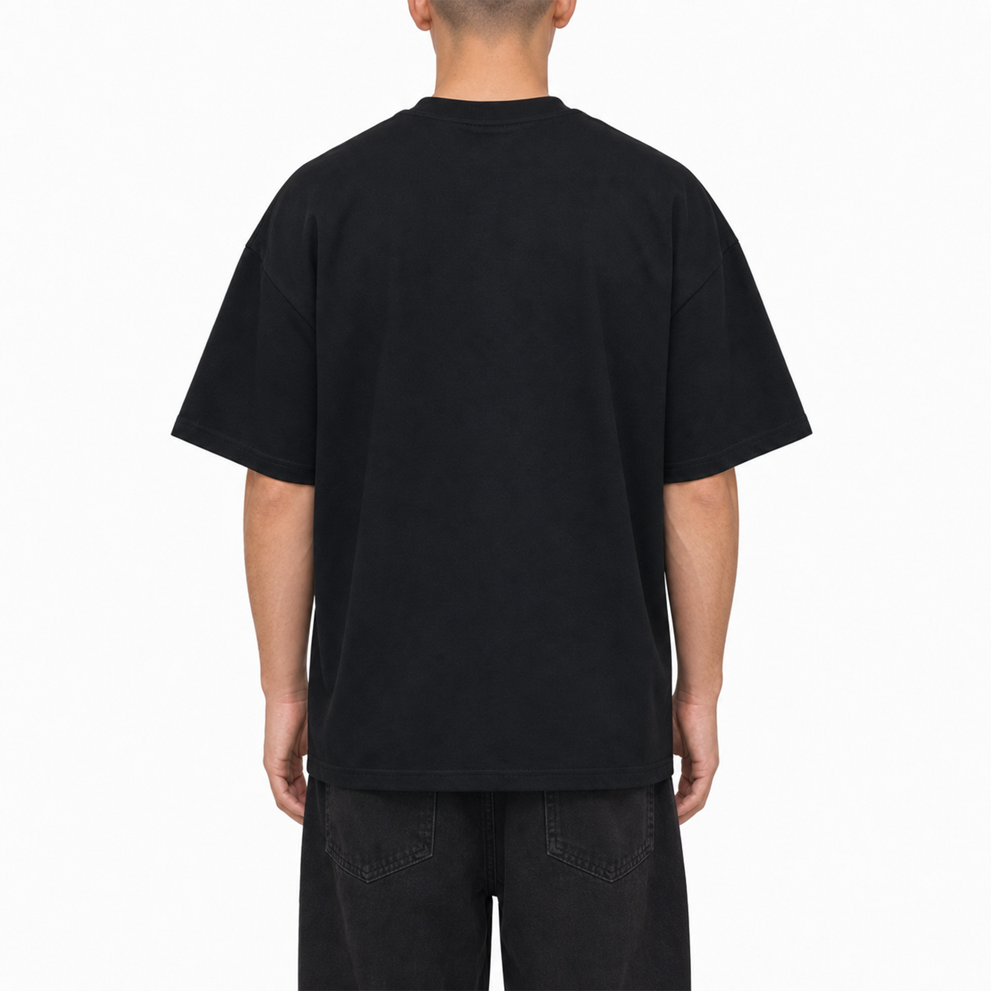 Frost Clothing Blank Heavyweight T-Shirt 2 Pack Black and White | 305GSM Boxy Oversized Fit | UK Streetwear