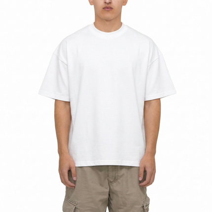 Frost Clothing Blank Heavyweight T-Shirt 2 Pack Black and White | 305GSM Boxy Oversized Fit | UK Streetwear