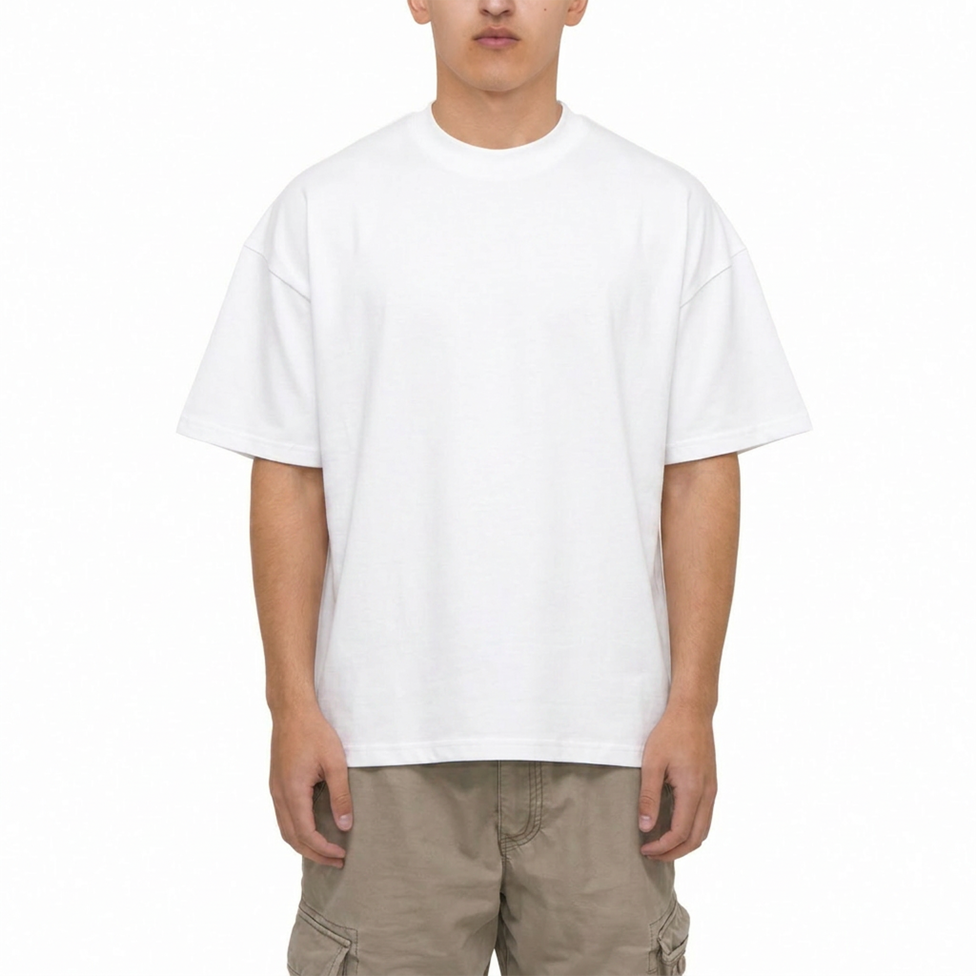 Frost Clothing Blank Heavyweight T-Shirt 2 Pack Black and White | 305GSM Boxy Oversized Fit | UK Streetwear