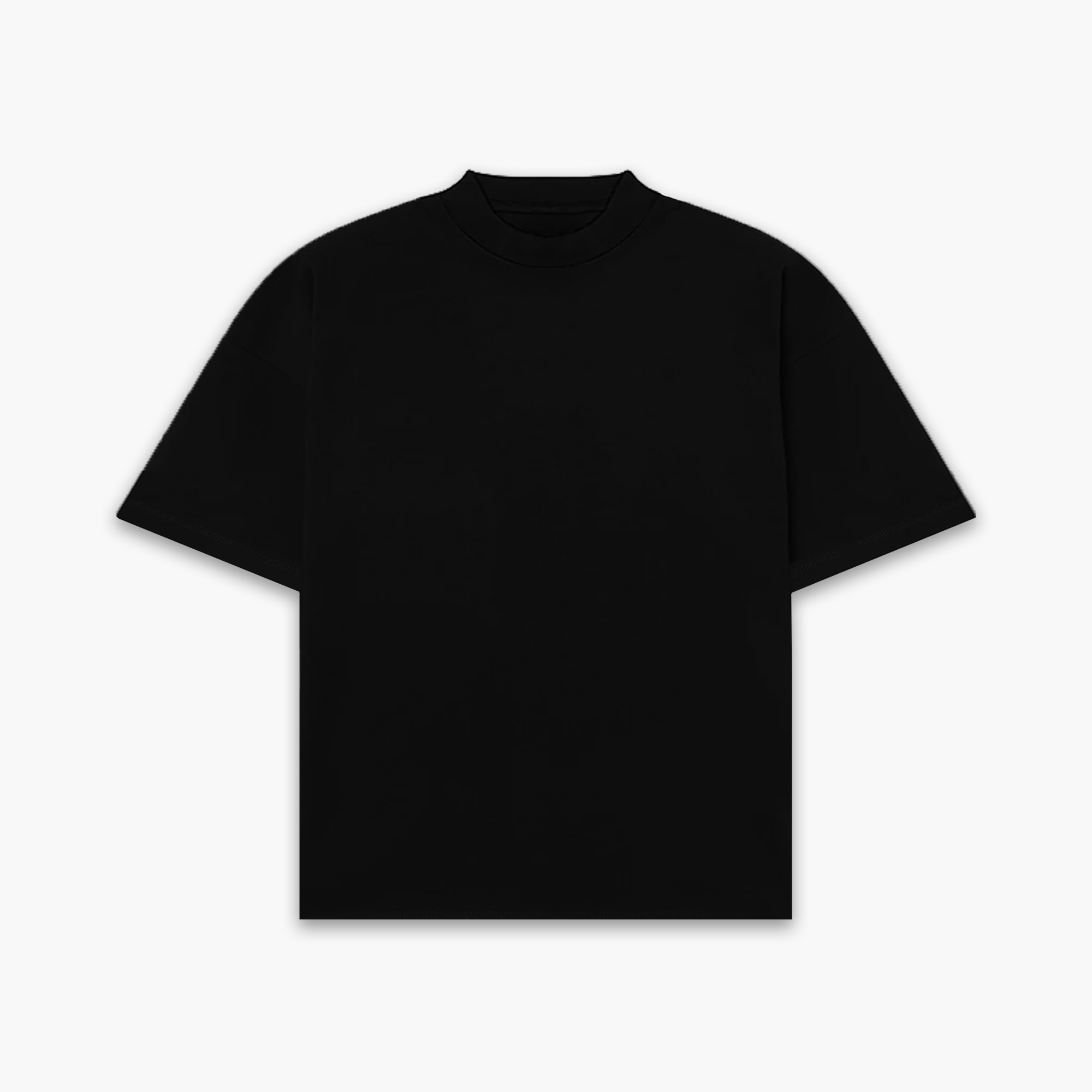 Frost Clothing Blank Heavyweight T-Shirt Jet Black | 305GSM Boxy Oversized Fit Dropped Shoulders | UK Streetwear