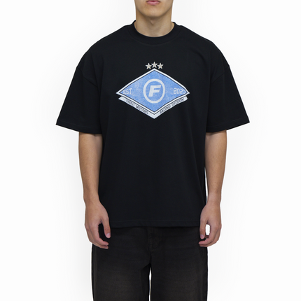 Frost Clothing Racing Division Graphic T-Shirt Jet Black | 305GSM Heavyweight Boxy Fit | Motorsport Streetwear UK