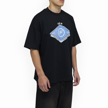 Frost Clothing Racing Division Graphic T-Shirt Jet Black | 305GSM Heavyweight Boxy Fit | Motorsport Streetwear UK