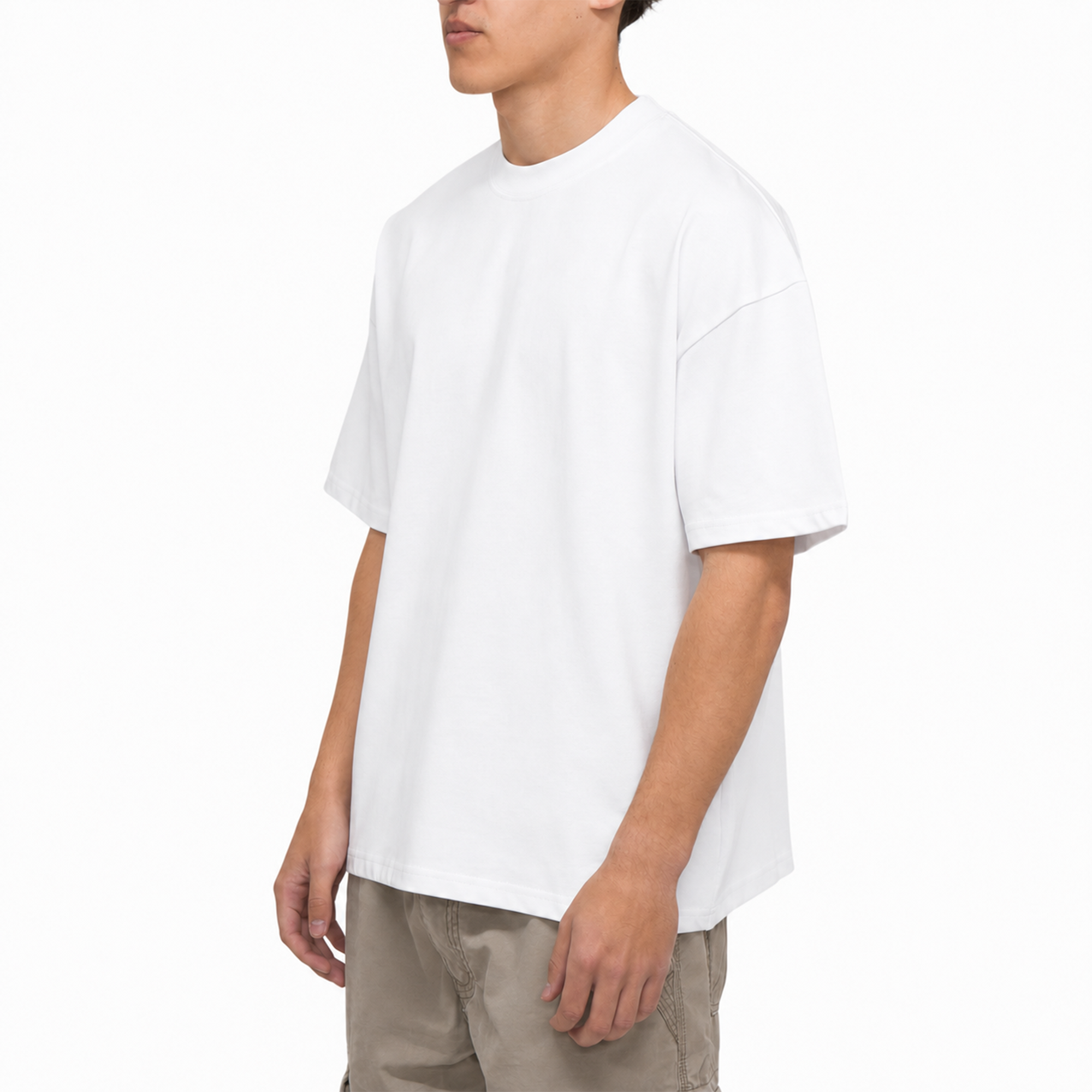 Frost Clothing Blank Heavyweight T-Shirt 2 Pack Black and White | 305GSM Boxy Oversized Fit | UK Streetwear